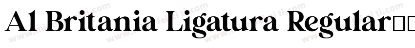 Al Britania Ligatura Regular字体转换